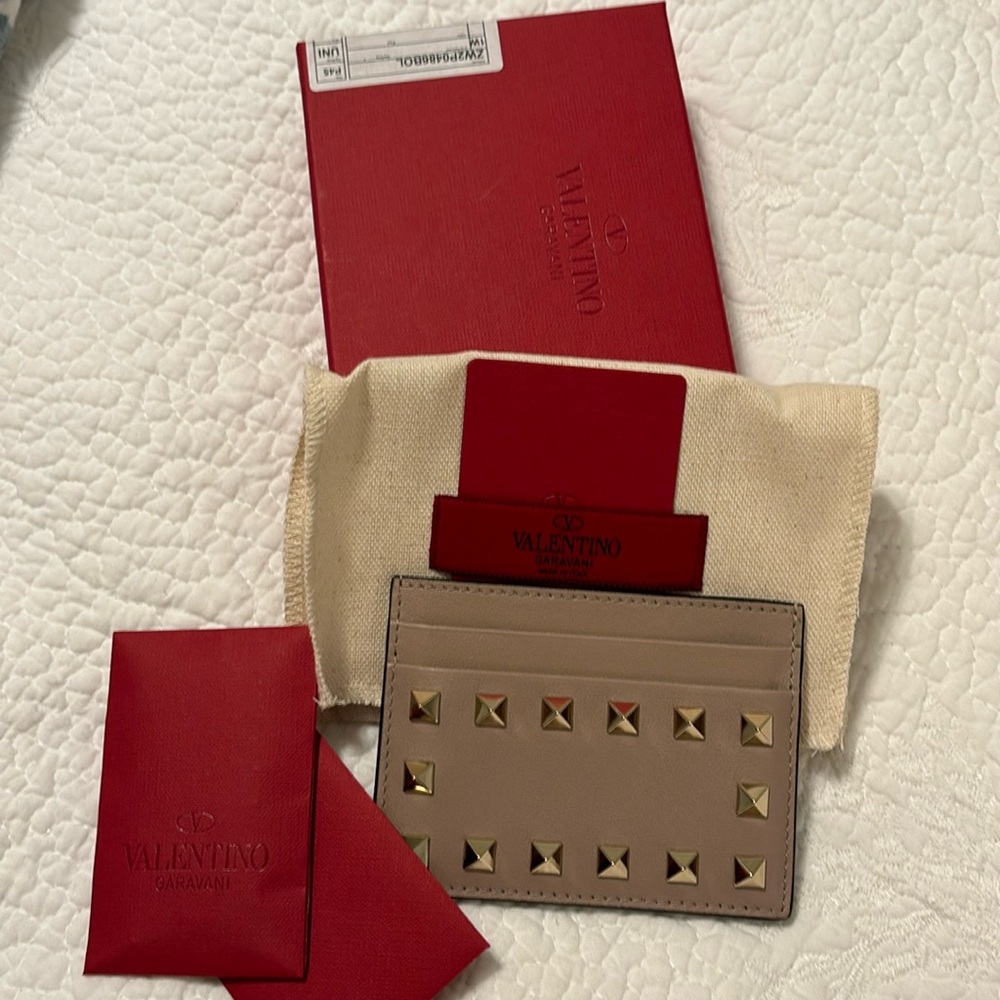 Valentino Rockstud Card Case